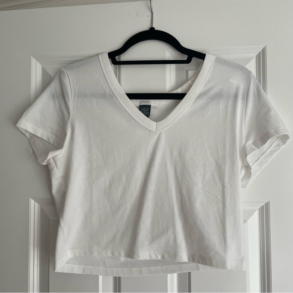 Wild Fable Short Sleeve Crop Top Size Large